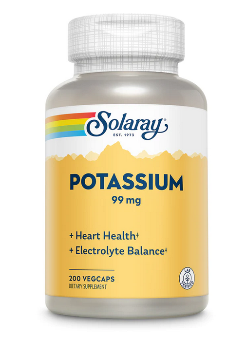 Solaray Potassium 99mg - 200 Veg Caps