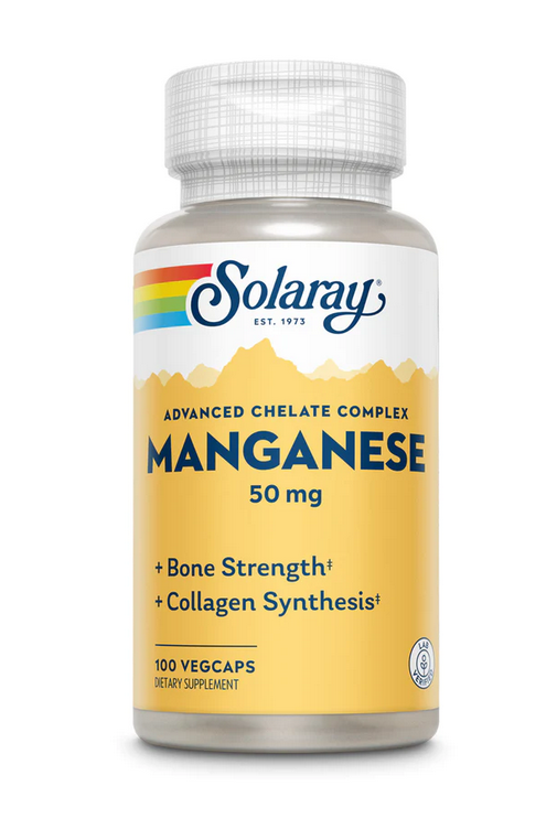 Solaray Manganese 50mg - 100 veg caps