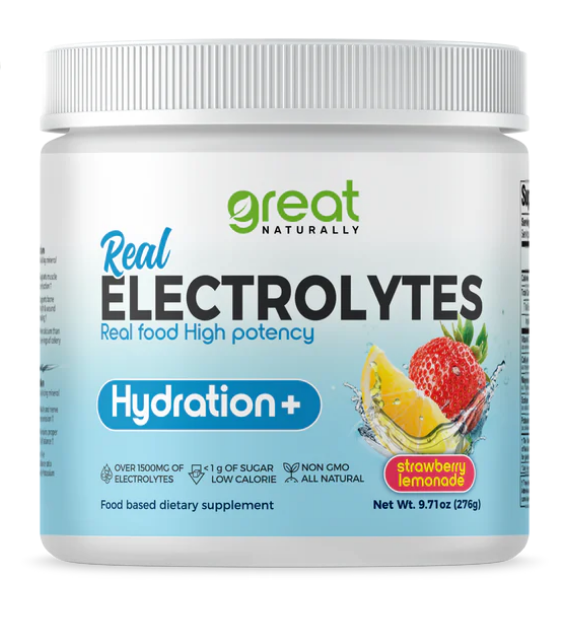 Great Naturally Real Electrolytes Strawberry Lemonade - 9.63oz
