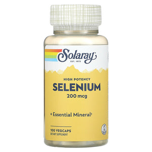 Solaray Selenium 200mcg 100 veg caps
