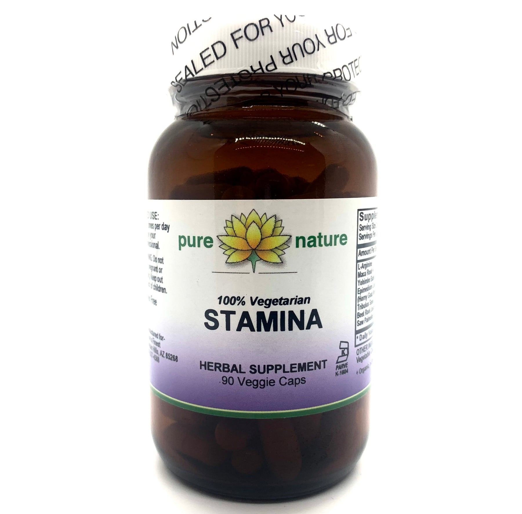 Pure Nature Stamina 90 veg caps