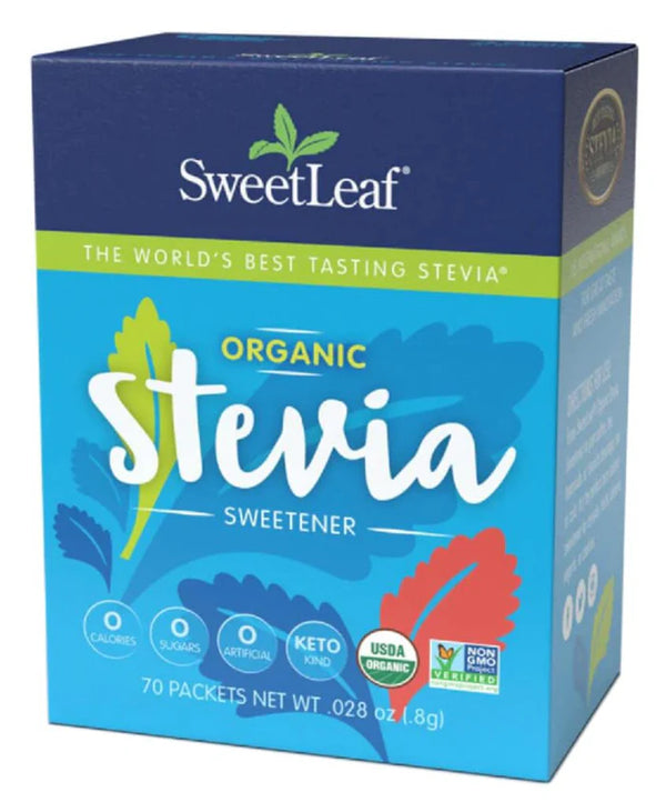 SweetLeaf Organic Stevia - 70 Packets
