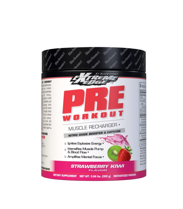 Bluebonnet Extreme Edge Pre Workout Powder Strawberry Kiwi 0.66lbs