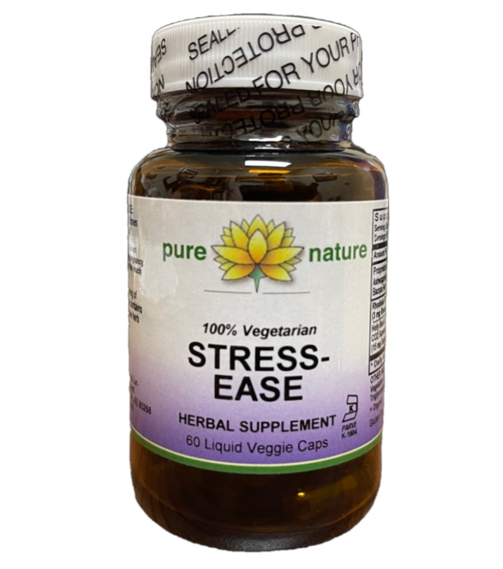 Pure Nature Stress-Ease 60 Liquid Veg Capsules
