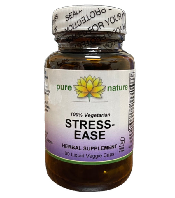 Pure Nature Stress-Ease 60 Liquid Veg Capsules