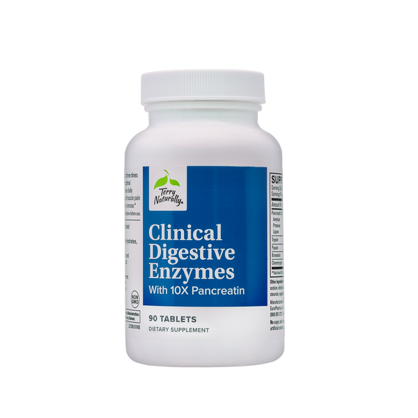 Terry Naturally Clinical Digestive Enzymes with 10X Pancreatin - 90 tablets