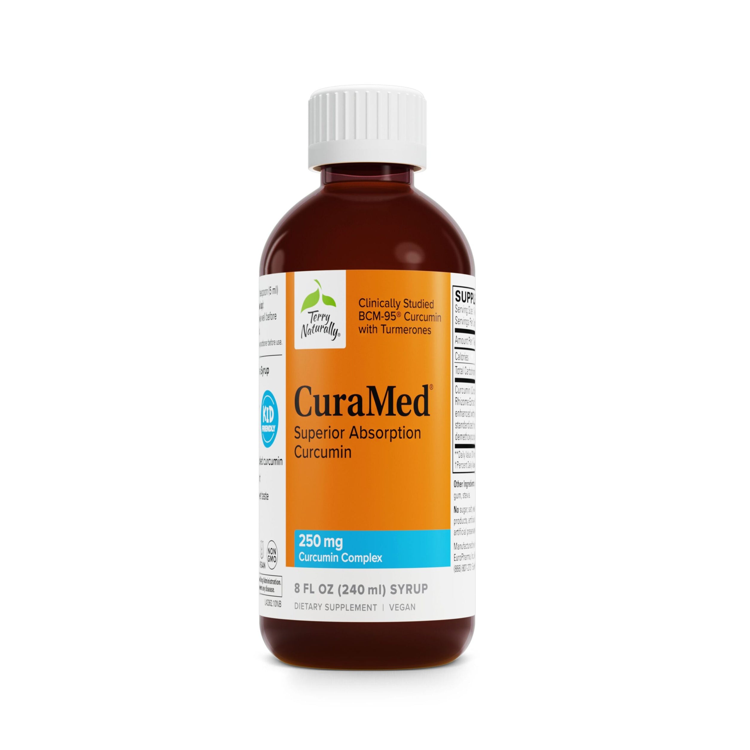 Terry Naturally CuraMed Syrup 250 mg Curcumin Complex - 8 oz.