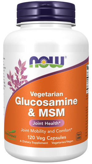 NOW Glucosamine & MSM (Vegetarian) - 120 Veg Caps