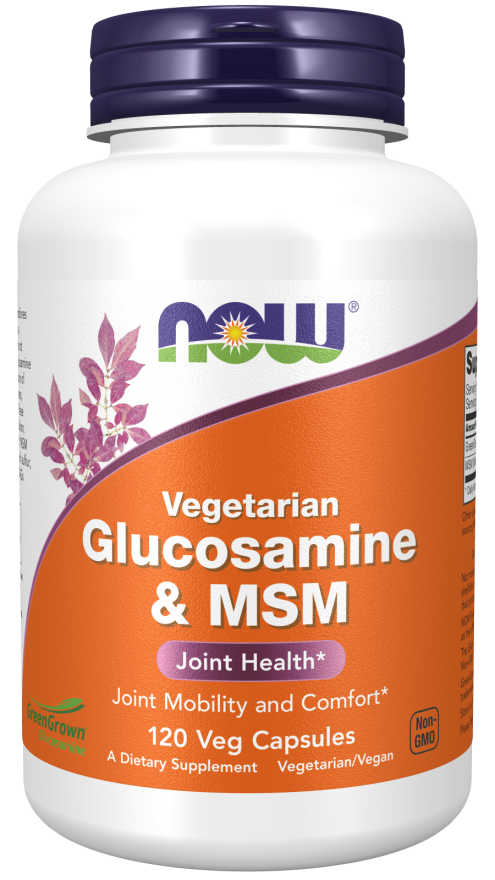 NOW Glucosamine & MSM (Vegetarian) - 120 Veg Caps