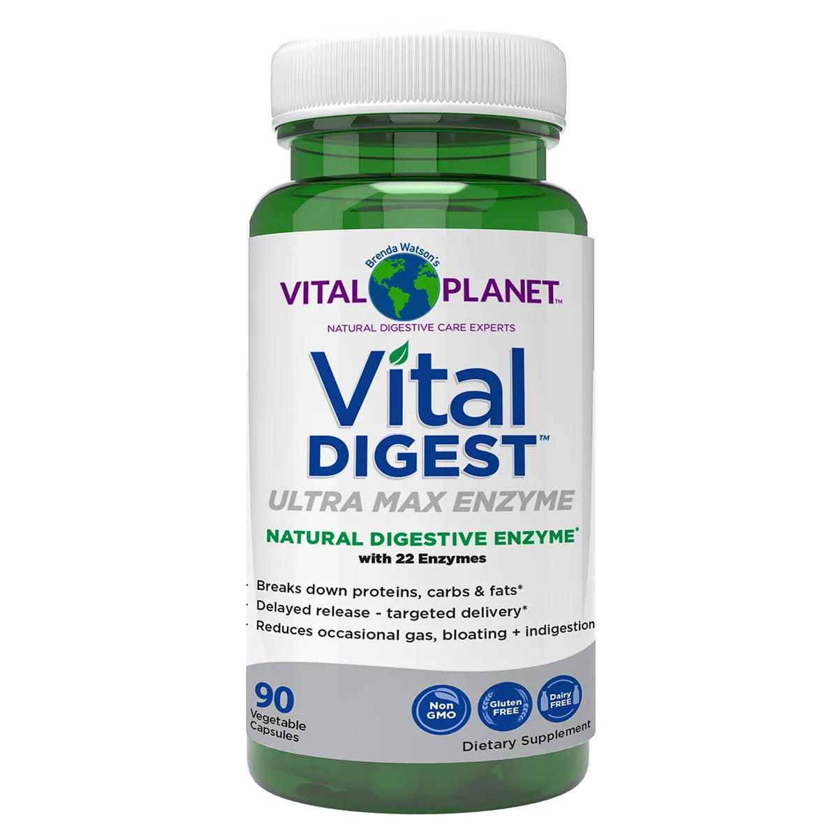 Vital Planet Vital Digest Enzyme - 90 Veg Caps