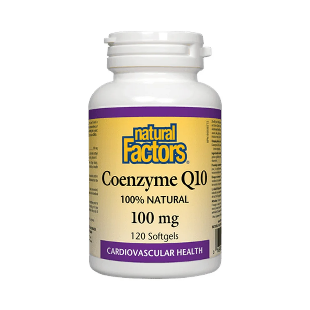 Natural Factors Coenzyme Q10 100 mg 120 Softgels