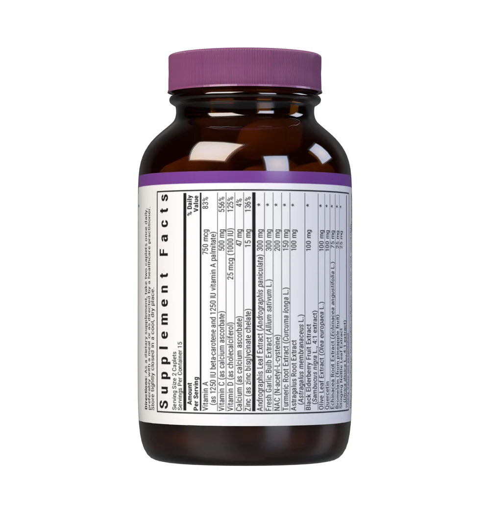 Supplement Facts for Bluebonnet Targeted Choice Wellness Support - 60 Caplets