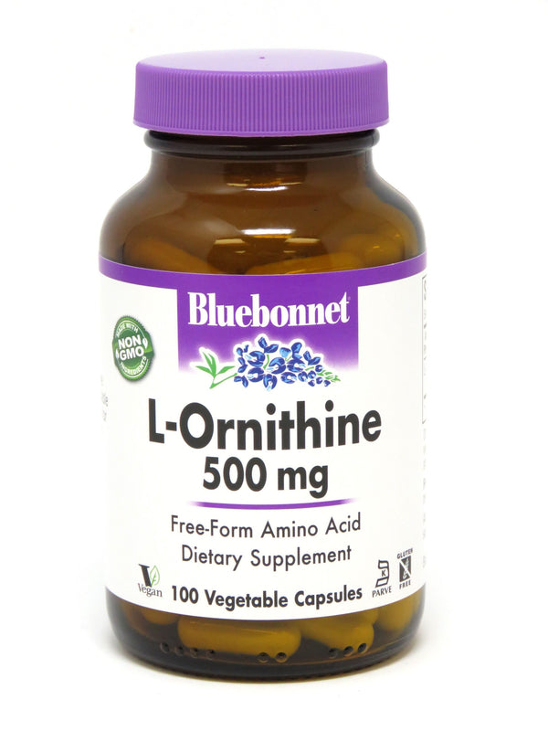 Bluebonnet L-Ornithine 500mg - 100 capsules