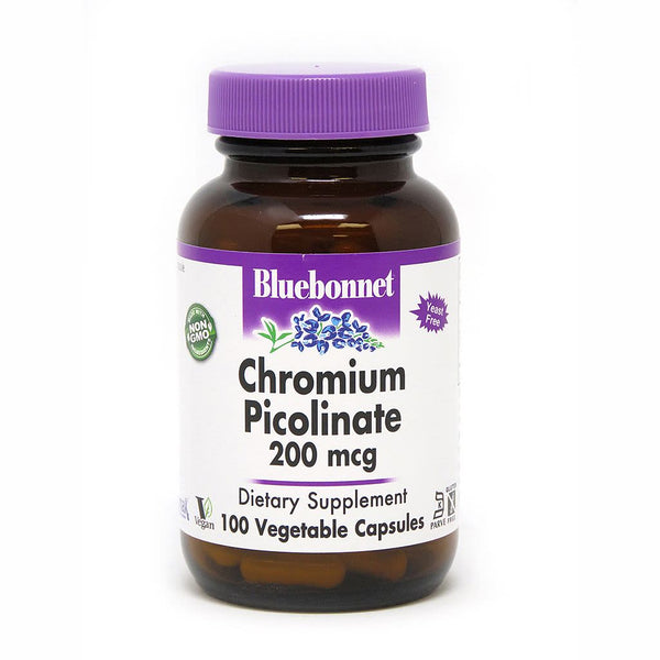 Bluebonnet Chromium Picolinate 200 mcg - 100 vegcaps