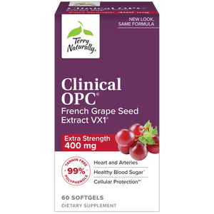 Terry Naturally Clinical OPC Extra Strength Grape Seed Extract 400mg 60 softgels