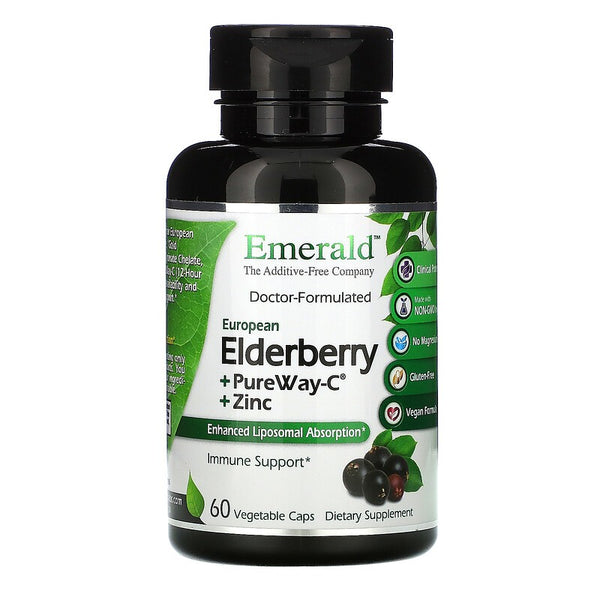 Emerald Labs Elderberry+Zinc+Pureway C - 60 vcaps