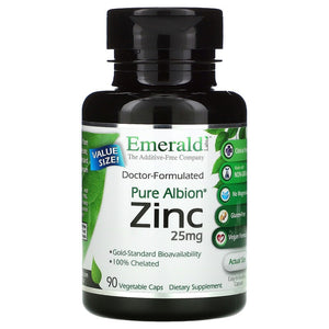 Emerald Labs Pure Albion Zinc 25mg - 90 vcaps