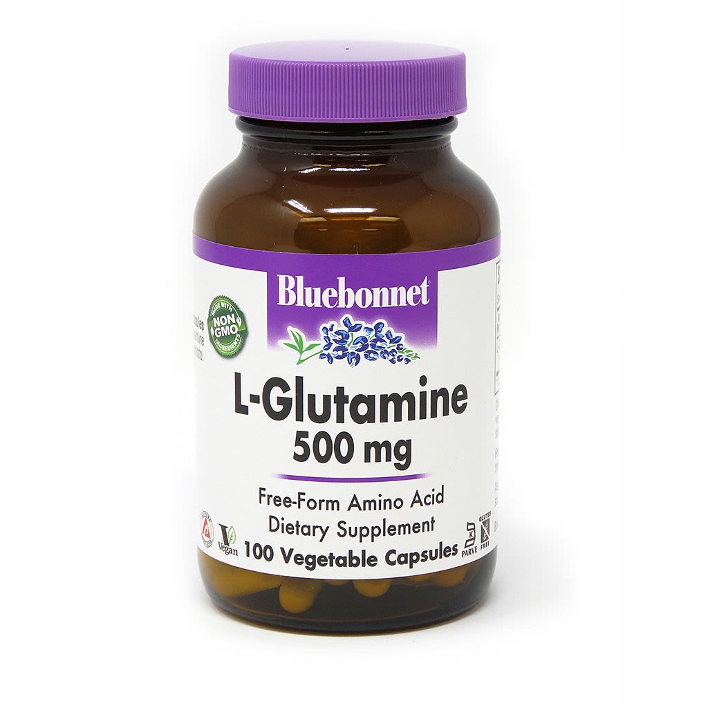 Bluebonnet L-Glutamine 500 mg - 100 vegcaps