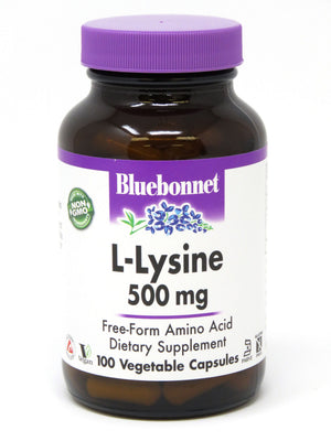 Bluebonnet L-Lysine 500 mg 100 vegcaps