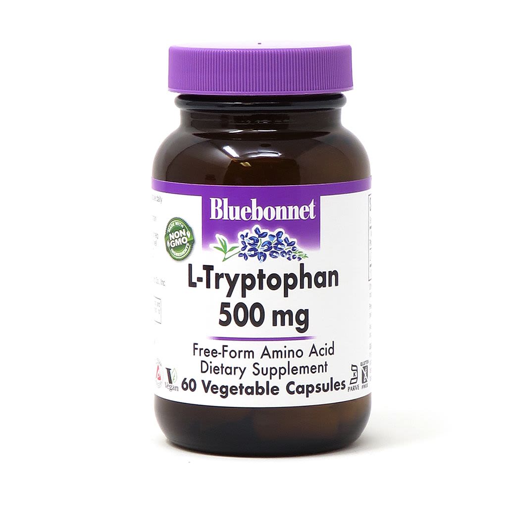 Bluebonnet L-Tryptophan 500 mg 60 vegcaps