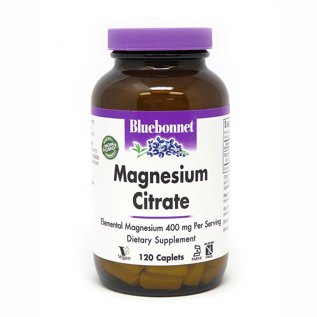 Bluebonnet Magnesium Citrate 400mg 120 caplets