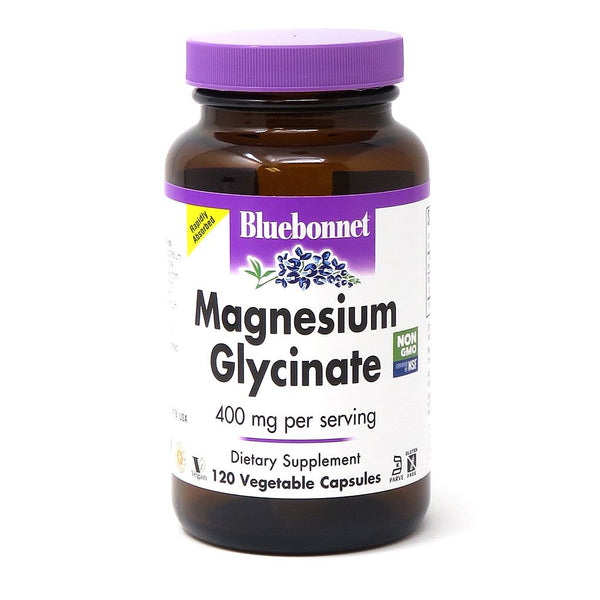 Bluebonnet Magnesium Glycinate - 120 vegcaps