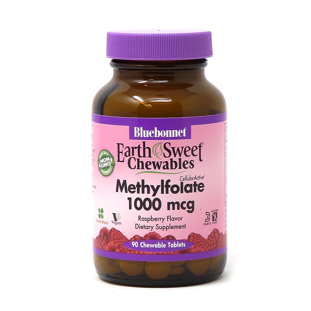 Bluebonnet Methylfolate 1000 mcg 90 chewable tablets