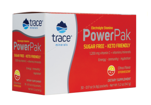 Trace Minerals PowerPak Sugar Free Citrus Flavor 30 Packets