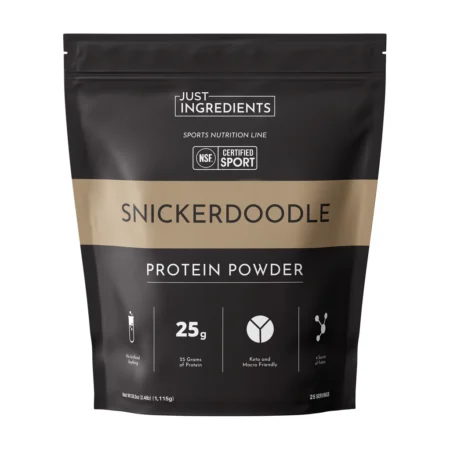 Just Ingredients Snickerdoodle Protein Powder, NSF Certified